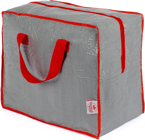 Decoration Storage Bag Heavy Duty Xmas Storage Holder with Zip & Handles Grey