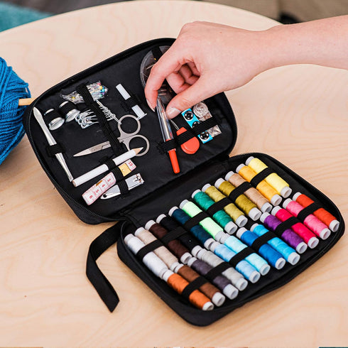 96 Pcs Portable Travel Sewing Kit with Case