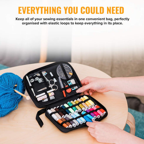 96 Pcs Portable Travel Sewing Kit with Case