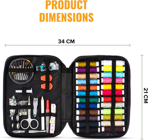 96 Pcs Portable Travel Sewing Kit with Case