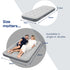 airzzZ Inflatable Flocked Airbed - Quick Inflation & Deflation - Grey Single