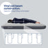 airzzZ Inflatable Flocked Airbed - Quick Inflation & Deflation - Grey Double