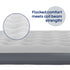 airzzZ Inflatable Flocked Airbed - Quick Inflation & Deflation - Grey Double