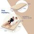 airzzZ Inflatable Flocked Airbed - Quick Inflation & Deflation - Beige Double