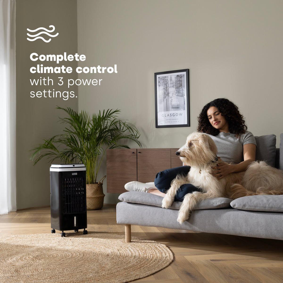 Livivo Portable Air Cooler 4L Black Free Delivery