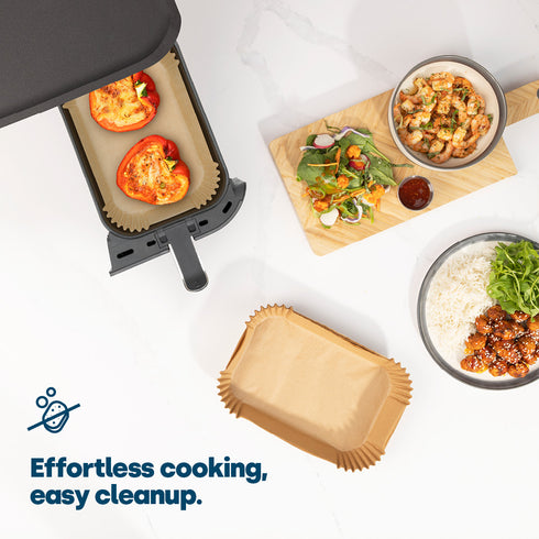 100 Disposable Air Fryer Liners - Rectangular
