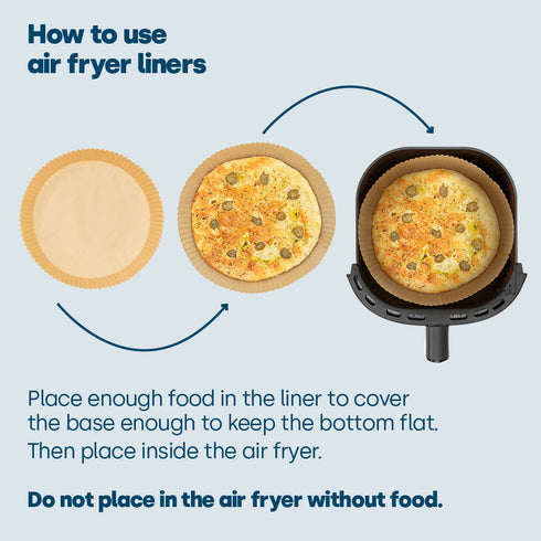 100 Disposable Air Fryer Liners - Round