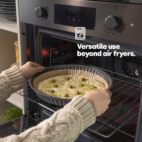 100 Disposable Air Fryer Liners - Round