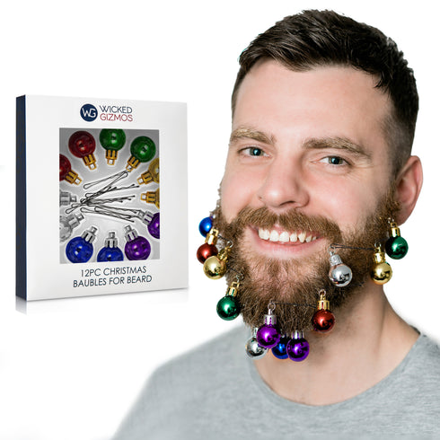 Mini Decorative Christmas Baubles - Multicoloured