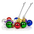 Mini Decorative Christmas Baubles - Multicoloured