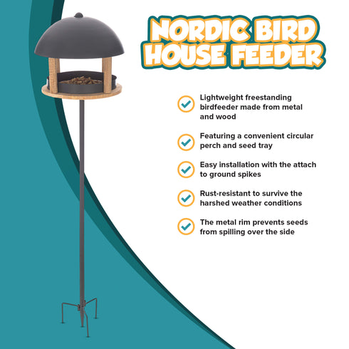 Nordic House Bird Feeder