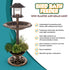 Bird Solar Light Bird Bath & Planter