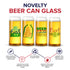 Novelty Beer Can Pint Glasses - Set of 4