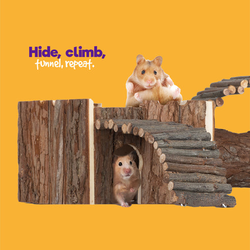 Petlicity Wooden Hamster Play House