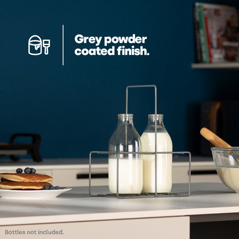 Wire Milk Bottle Holder - 2 BTL