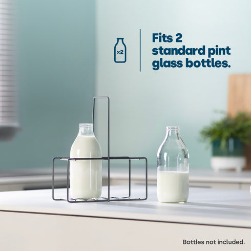 Wire Milk Bottle Holder - 2 BTL