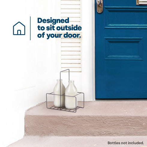 Wire Milk Bottle Holder - 2 BTL