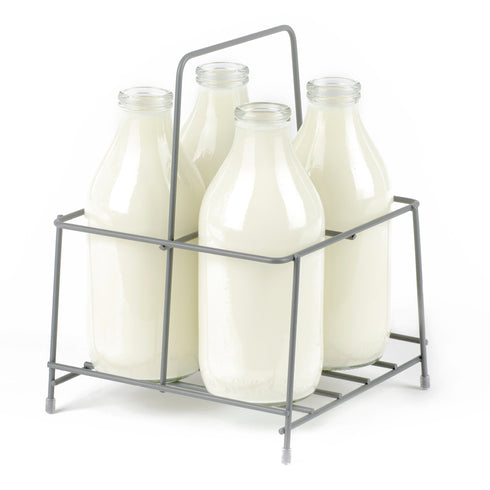 Wire Milk Bottle Holder - 4 BTL