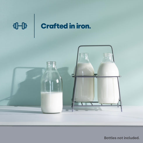 Wire Milk Bottle Holder - 4 BTL