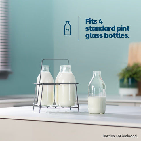 Wire Milk Bottle Holder - 4 BTL