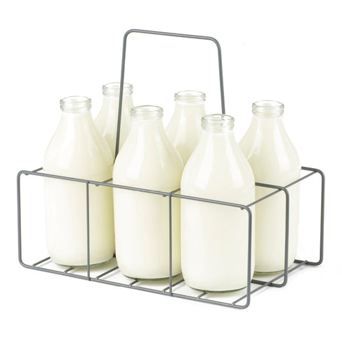 Wire Milk Bottle Holder - 6 BTL