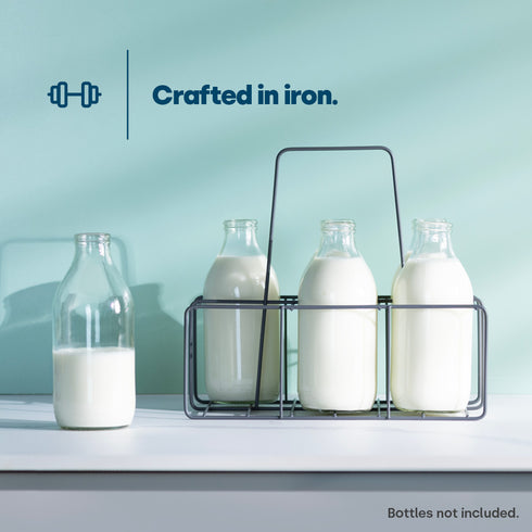 Wire Milk Bottle Holder - 6 BTL