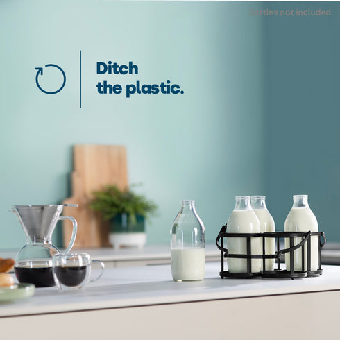 Dual-Handle Milk Bottle Holder - 4 BTL