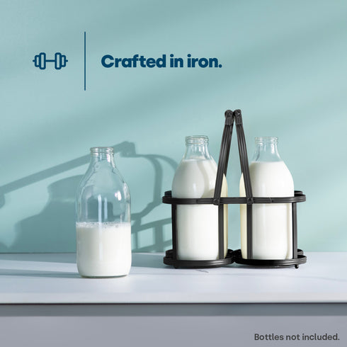 Dual-Handle Milk Bottle Holder - 4 BTL