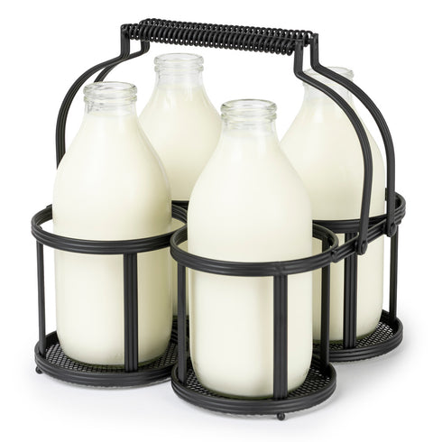 Dual-Handle Milk Bottle Holder - 4 BTL
