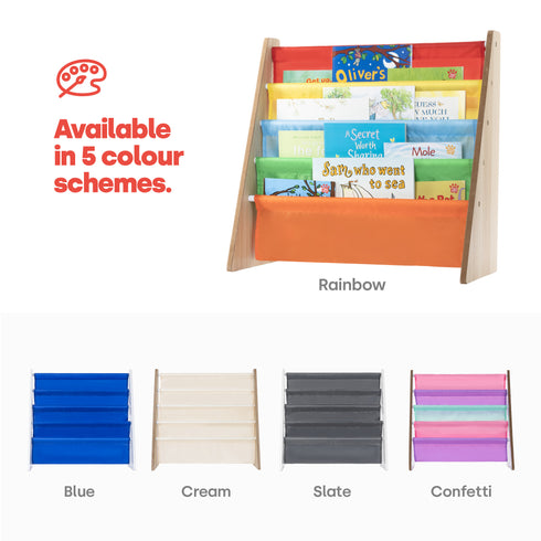 Childrens Bookcase - Rainbow
