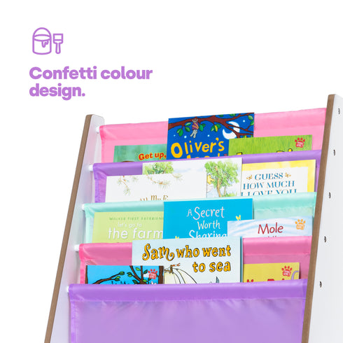 Childrens Bookcase - Confetti