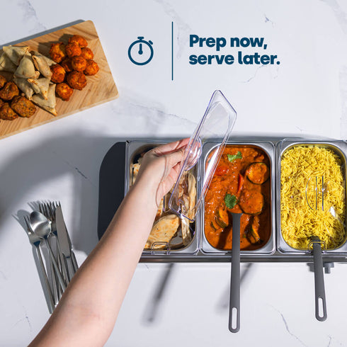 Buffet Server & Plate Warmer - 3 Tray