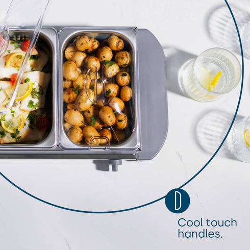 Buffet Server & Plate Warmer - 3 Tray
