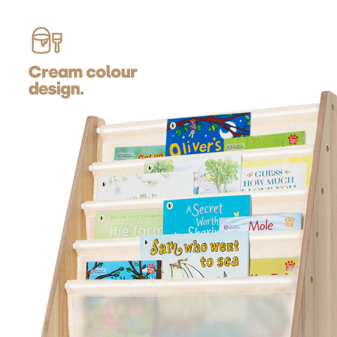 Childrens Bookcase - Cream