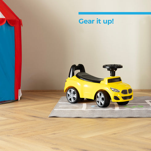 Kids Ride On Sports Car – Yellow