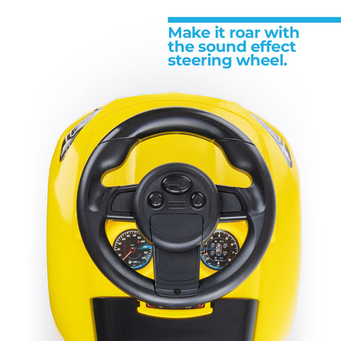 Kids Ride On Sports Car – Yellow