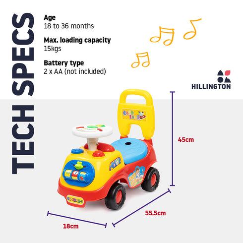 Baby Ride on Car Walker - Red