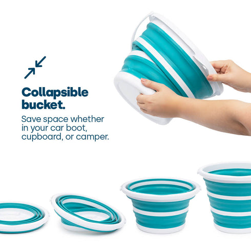 Collapsible Bucket - Turquoise