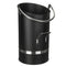 Ellipse Coal Bucket Heavy Duty Fireplace Hod with Nickel Handle