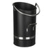 Ellipse Coal Bucket Heavy Duty Fireplace Hod with Nickel Handle