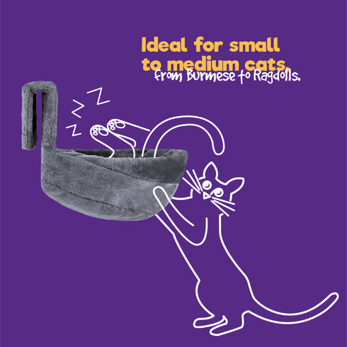 Deluxe Cat Radiator Bed - Grey