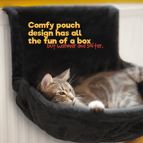 Deluxe Cat Radiator Bed - Black