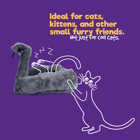 Snuggle Padded Cat Radiator Bed - Grey