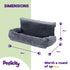 Snuggle Padded Cat Radiator Bed - Grey