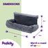 Snuggle Padded Cat Radiator Bed - Grey