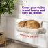 Snuggle Padded Cat Radiator Bed - Beige