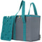 LIVIVO Insulated Cooler Bag with Free Freezer Block - 10L Capacity for Picnic Beach Travel