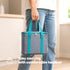 LIVIVO Insulated Cooler Bag with Free Freezer Block - 10L Capacity for Picnic Beach Travel