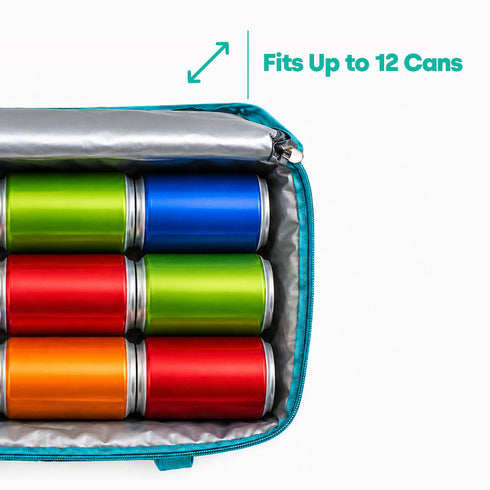 LIVIVO Insulated Cooler Bag with Free Freezer Block - 10L Capacity for Picnic Beach Travel
