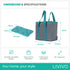 LIVIVO Insulated Cooler Bag with Free Freezer Block - 10L Capacity for Picnic Beach Travel